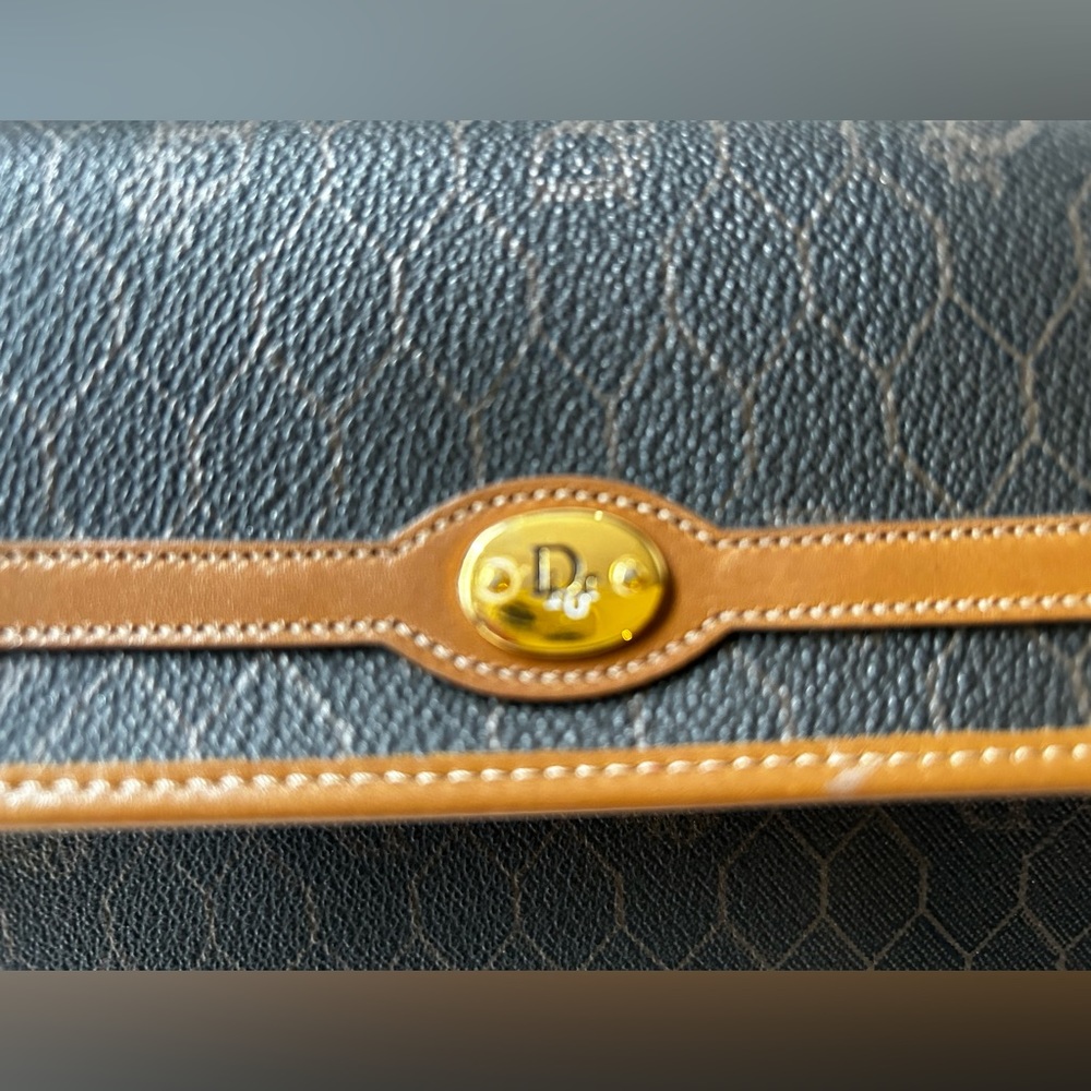 Vintage Christian Dior logo canvas clutch, never used! - Picture 6 of 10